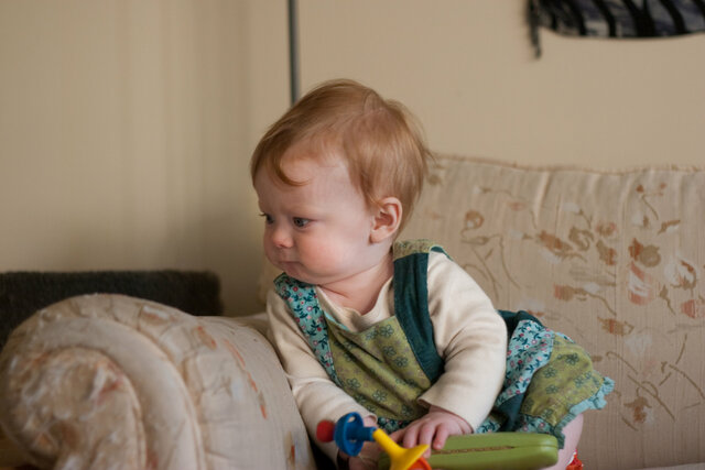 baby can roll around and sit up without help
