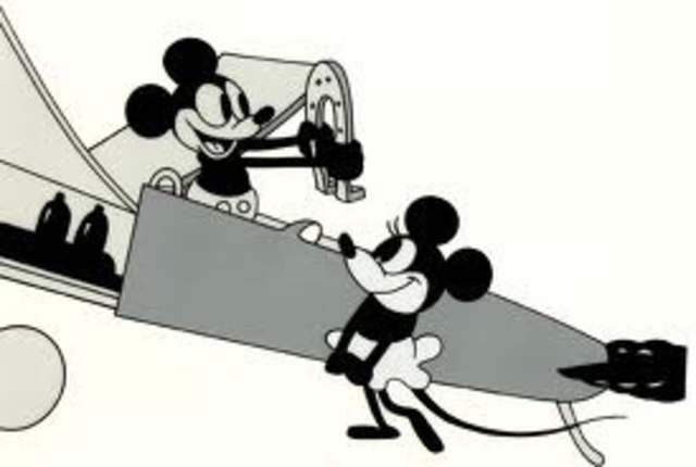 Mickey and Minnie Mouse