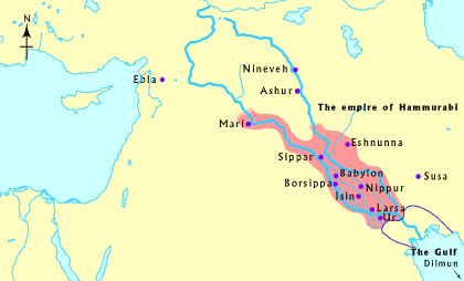 The Code of Hammurabi in Babylon