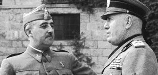 1936- Helped Francisco Franco