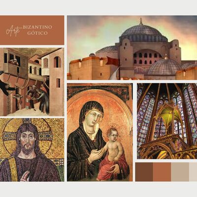 Timeline: El arte bizantino al arte gótico