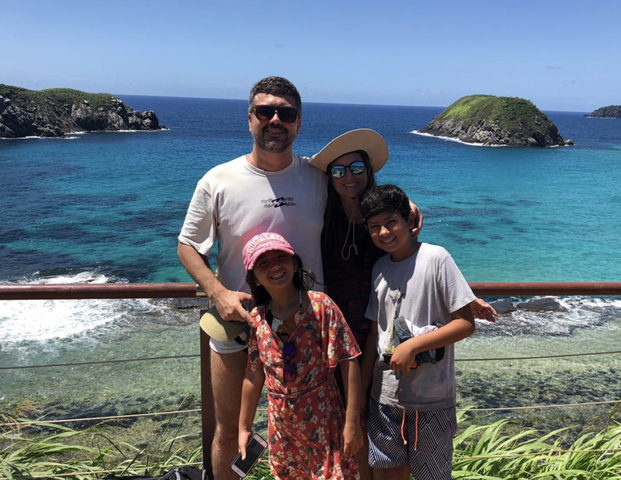 Eu viajei para Fernando de Noronha