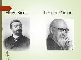 1905  ALBERT BINET THEODORE SIMON