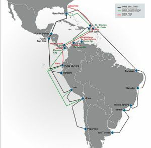 Introducción de cable submarino