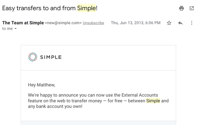 External Transfers on Web