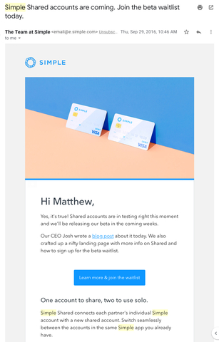 Shared Accounts Beta