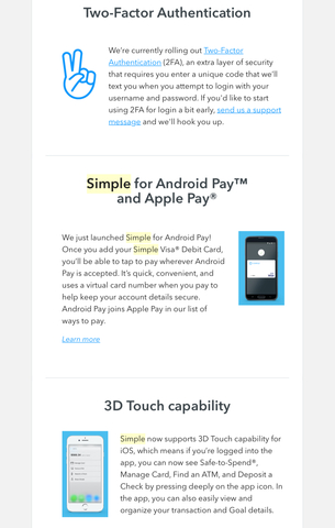 2FA, Android Pay, & 3D Touch for iOS