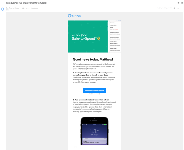 Funding Schedules on Web & Auto-spend by Category