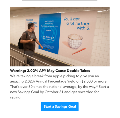 Oct 31st Deadline for 2.02% APY