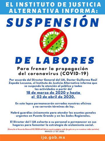 México suspende sus actividades