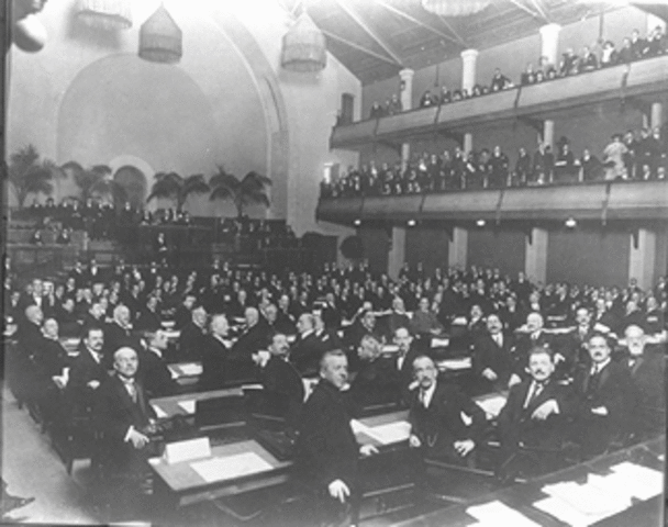 U.S. Senate votes against membership in League of Nations