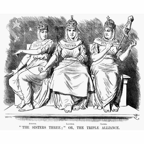 Triple Alliance formed with italy & Austria-Hungary