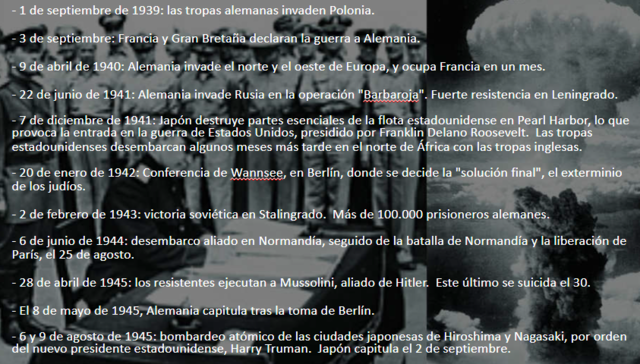 Principales Hechos De La 2ª Guerra Mundial