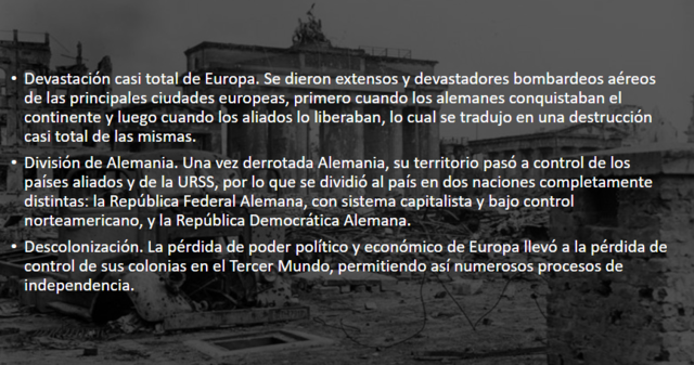 Consecuencias De La Segunda Guerra Mundial