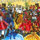 Painting of orixas dancing
