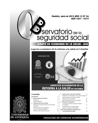 Aspectos Económicos a la reforma de la salud en Colombia