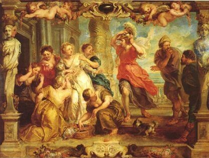 Odiseo cuenta sus aventuras.