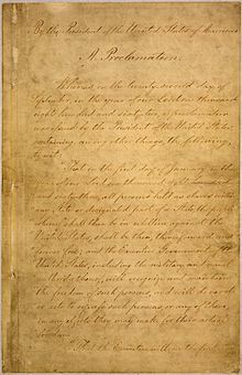 Emancipation Proclamation -