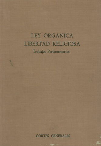 Ley Libertad Religiosa