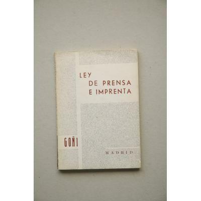 Ley de prensa