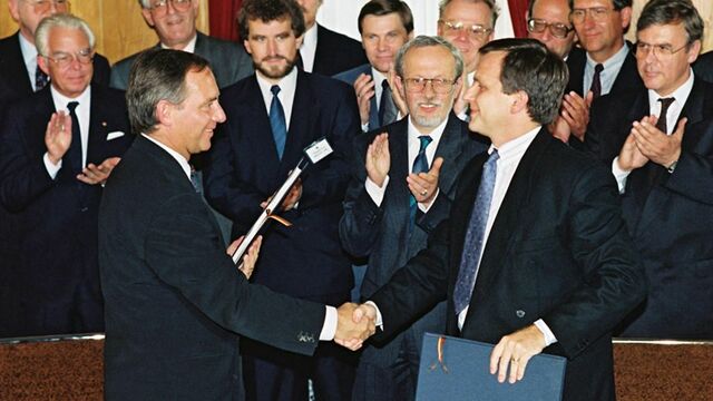 Unterzeichnung des Einigungsvertrages