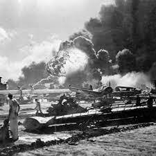 Japan bombs Pearl Harbor