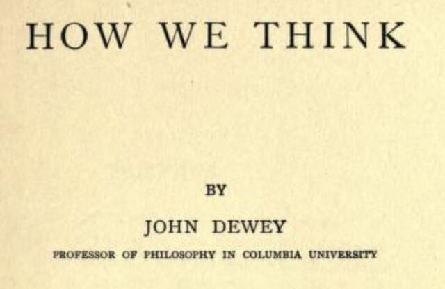 Published "How We Think