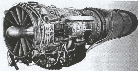 Motor turbina gas moderno