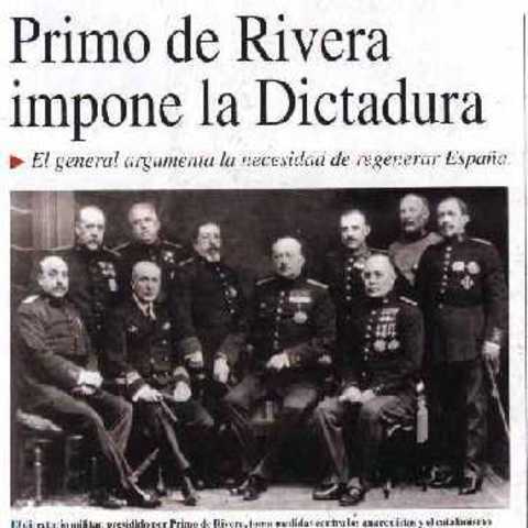 DICTADURA DE PRIMO DE RIVERA A ESPAÑA