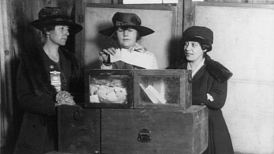 British women get the vote