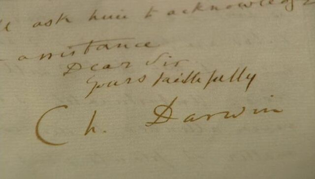 Darwin recibe una carta de John Henslow.