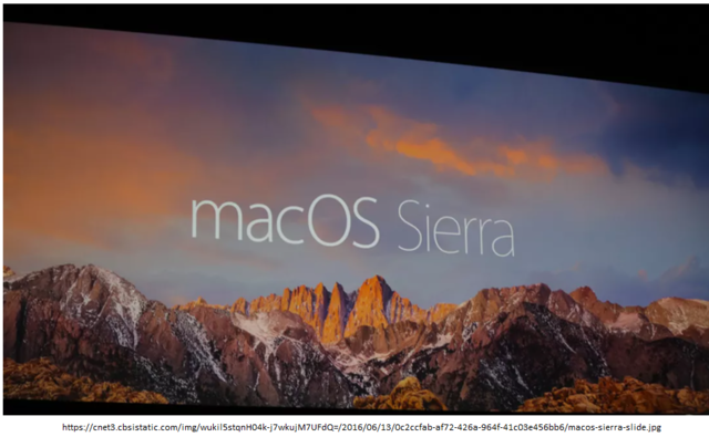 Mac OS X 10.12 “Sierra”