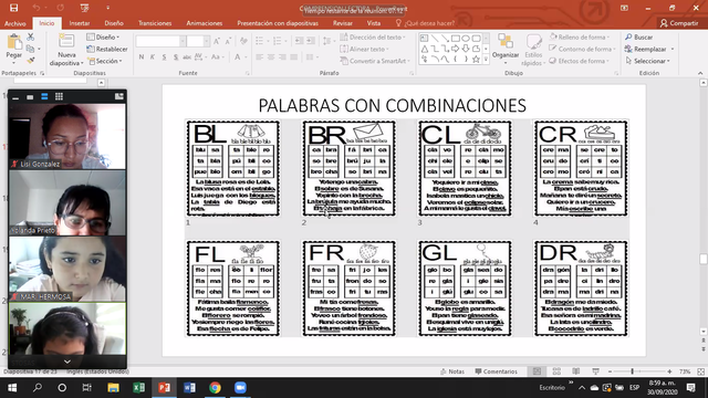 experiencias  a   partir de plabras