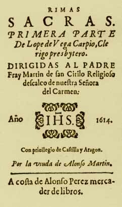 Publicación de "Rimas sacras"