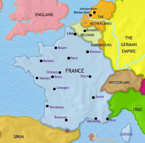 France Lost Territory