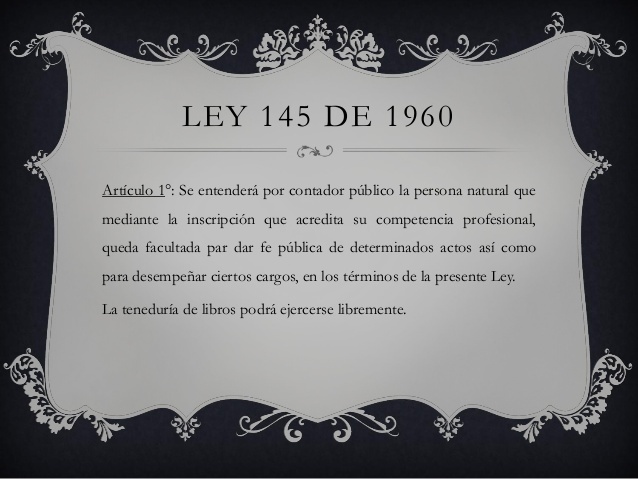 Ley 145 de 1960