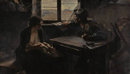 Sin pan y sin trabajo por Ernesto de la Cárcova