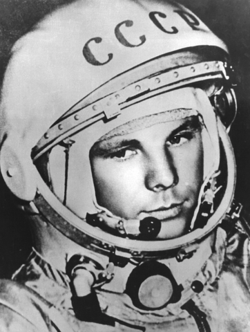 First person in space