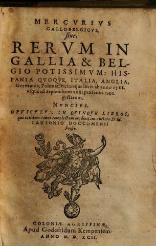 Primer periódico diario: "Mercurius Gallobelgicus"