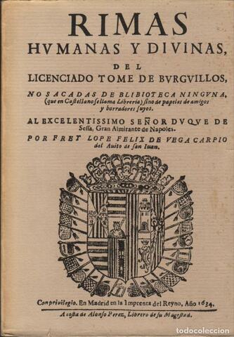 Publicación de "Rimas de Tomé de Burguillos"