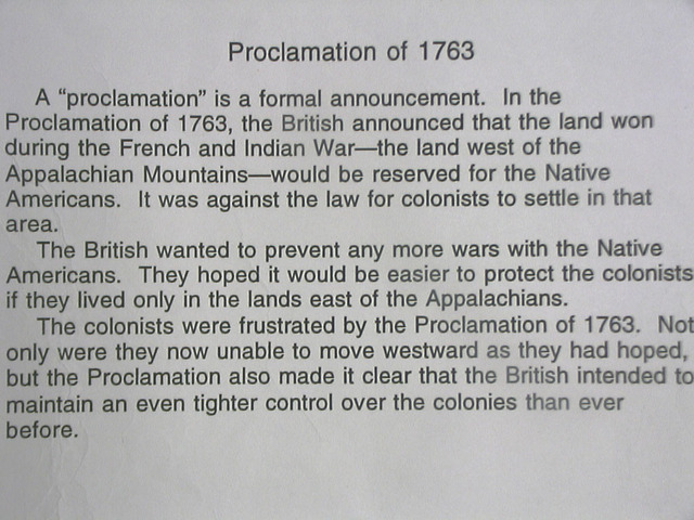 proclamation of 1763