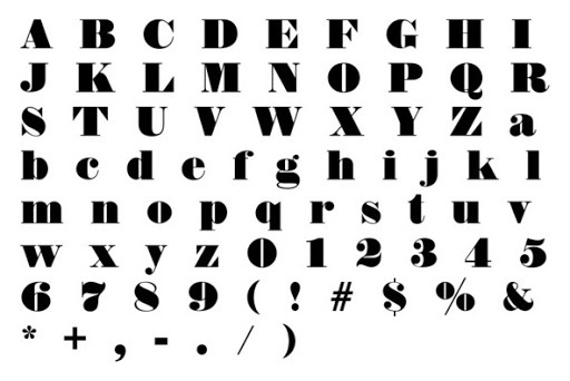 Fat-face Type Design