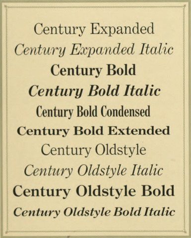 Century Typeface