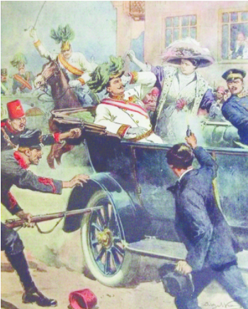 1914, murder of heir to Austro-Hungarian throne
