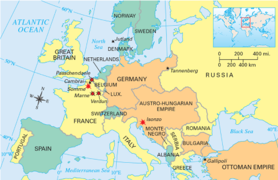 1914-1917, Western front was a brutal killing field