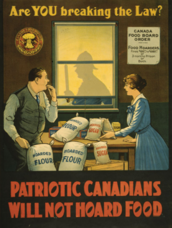 1916-1917, food and clothes became scarce causing riots