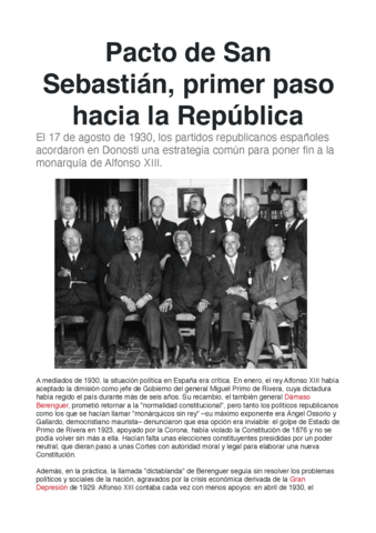 .Pacto de San Sebastián