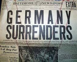 Germany unconditionally surrenders