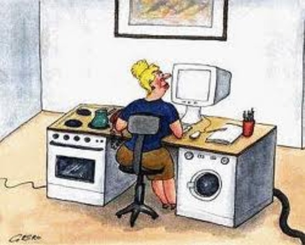 I go to my job in the office