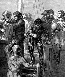 First Practical Diving Suit